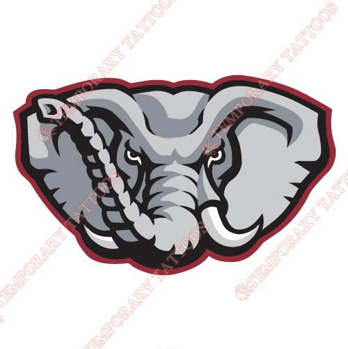 Alabama Crimson Tide 2002-Pres Alternate Customize Temporary Tattoos Stickers NO.3709